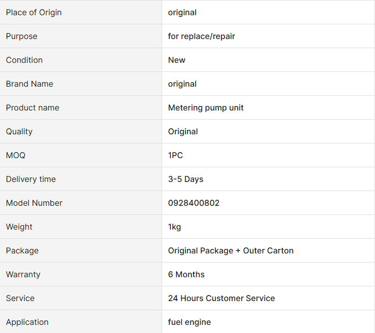 Genuine 0928400802