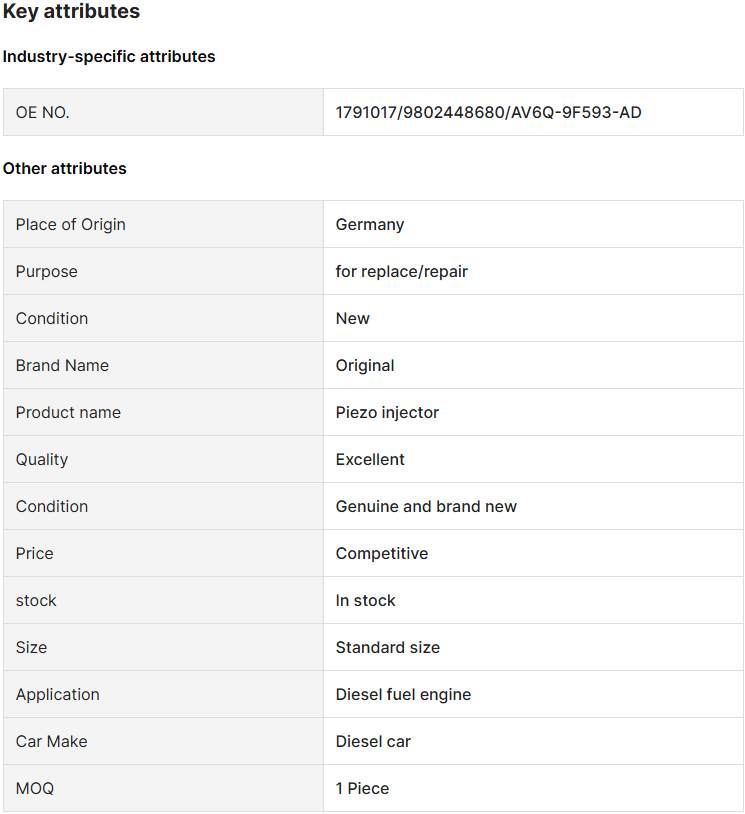A2C59513556,9802448680 Piezo Injector