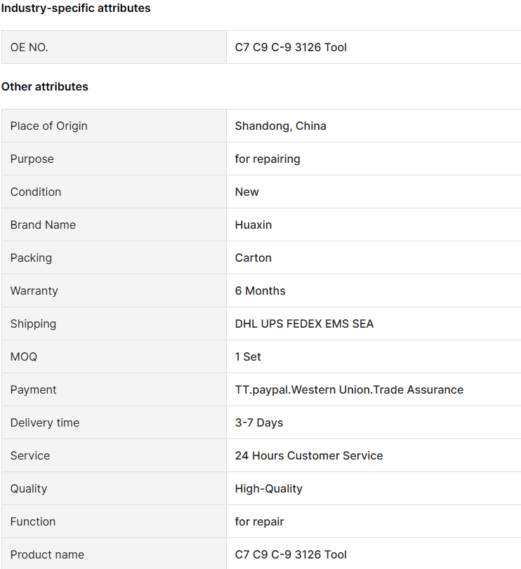 Disassembly Tool C7 C9 Injector