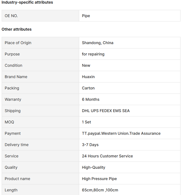 Common Rail Hose