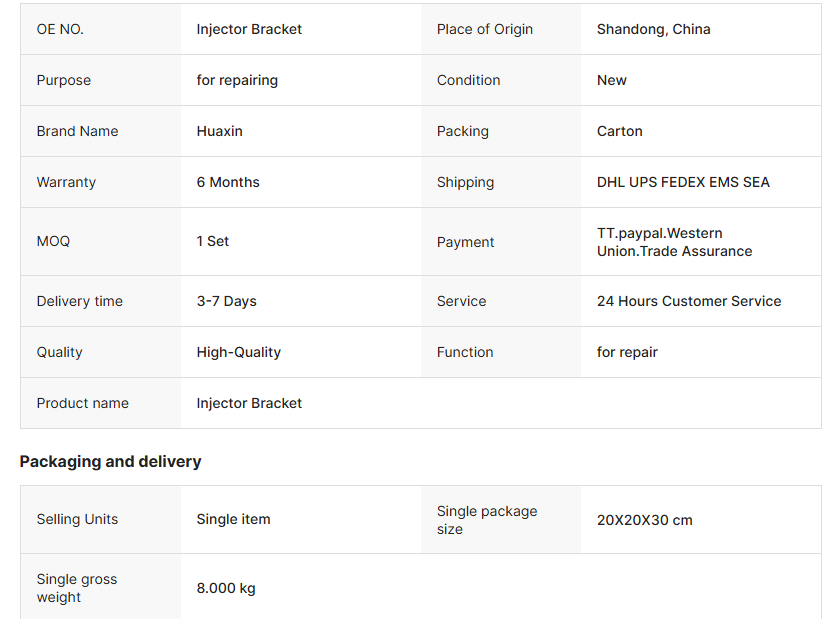 Injector Dismounting Stand